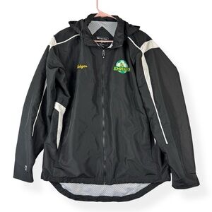 Holloway Jacket Adults M Medium Embroidered Emmaus Soccer Logo & Heiges Black